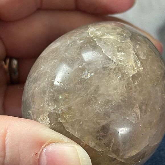 Smoky Quartz egg crystal 2.5” medium  stone healing feng shui - Picture 12 of 15